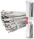 AMiO Opaski zaciskowe metalowe ze stali nierdzewnej 7.9x600mm 100 szt. amio-04327 1