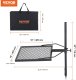 Palenisko grill ruszt ogniskowy ogrodowy wiszący kwadratowy przenośny+torba 6