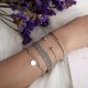 ZESTAW BRANSOLETEK BOHO RETRO PUNK Charms BANGLE SREBRNE 4 sztuki KOMPLET 1