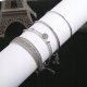 ZESTAW BRANSOLETEK BOHO RETRO PUNK Charms BANGLE SREBRNE 4 sztuki KOMPLET 3