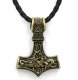 NASZYJNIK Męski MŁOT THORA MJOLNIR ZŁOTY 125 1