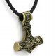 NASZYJNIK Męski MŁOT THORA MJOLNIR ZŁOTY 125 1