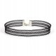 CHOKER Koronkowy Haft Czarny NASZYJNIK Gothic CH09 1