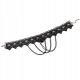 CHOKER Koronkowy Haft Czarny NASZYJNIK Gothic CH02 1