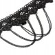 CHOKER Koronkowy Haft Czarny NASZYJNIK Gothic CH02 2