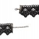 CHOKER Koronkowy Haft Czarny NASZYJNIK Gothic CH02 3
