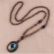 Naszyjnik Drewniany NEPAL BUDDYJSKI MALA Amulet TALIZMAN Koraliki HANDMADE 1
