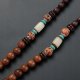 Naszyjnik Drewniany NEPAL BUDDYJSKI MALA Amulet KORALIKI Handmade TYBET 3