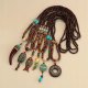 Naszyjnik Drewniany NEPAL BUDDYJSKI MALA Amulet KORALIKI Handmade TYBET 4