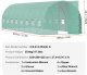 Tunel foliowy ogrodowy szklarnia 24m2  8.3x2.9x2.2 m 4