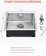 Zlew gastronomiczny basen zlewozmywak gospodarczy 50 x 43 cm stal 5