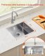 Zlew gastronomiczny basen zlewozmywak gospodarczy 50 x 43 cm stal 6