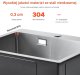 Zlew gastronomiczny basen zlewozmywak gospodarczy 40 x 45 cm stal 1