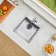 Zlew gastronomiczny basen zlewozmywak gospodarczy 40 x 45 cm stal 7