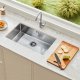Zlew gastronomiczny basen zlewozmywak gospodarczy 70 x 43 cm stal 7