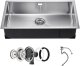 Zlew gastronomiczny basen zlewozmywak gospodarczy 76 x 43 cm stal 1