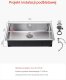 Zlew gastronomiczny basen zlewozmywak gospodarczy 76 x 43 cm stal 5
