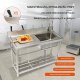 Zlew gastronomiczny basen zlewozmywak gospodarczy + blat 100x50 cm 4