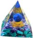Piramida ORGONIT +LED Lampka PODSTAWA 5cm KRYSZTAŁ KAMIENIE AMULET 5cm HX21 2