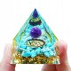 Piramida ORGONIT +LED Lampka PODSTAWA 5cm KRYSZTAŁ KAMIENIE AMULET 5cm HX18 2