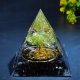Piramida ORGONIT +LED Lampka PODSTAWA 5cm KRYSZTAŁ KAMIENIE AMULET 5cm HX14 3