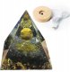 Piramida ORGONIT +LED Lampka PODSTAWA 5cm KRYSZTAŁ KAMIENIE AMULET 5cm HX05 1