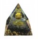 Piramida ORGONIT +LED Lampka PODSTAWA 5cm KRYSZTAŁ KAMIENIE AMULET 5cm HX05 3
