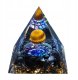 Piramida ORGONIT +LED Lampka PODSTAWA 5cm KRYSZTAŁ KAMIENIE AMULET 5cm HX13 2