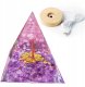 Piramida ORGONIT +LED Lampka PODSTAWA 5cm KRYSZTAŁ KAMIENIE AMULET 5cm HX06 1