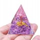 Piramida ORGONIT +LED Lampka PODSTAWA 5cm KRYSZTAŁ KAMIENIE AMULET 5cm HX06 1