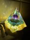 Piramida ORGONIT +LED Lampka PODSTAWA 5cm KRYSZTAŁ KAMIENIE AMULET 5cm HX06 9