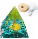 Piramida ORGONIT +LED Lampka PODSTAWA 5cm KRYSZTAŁ KAMIENIE AMULET 5cm HX12 1