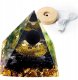 Piramida ORGONIT +LED Lampka PODSTAWA 5cm KRYSZTAŁ KAMIENIE AMULET 5cm HX20 1