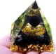 Piramida ORGONIT +LED Lampka PODSTAWA 5cm KRYSZTAŁ KAMIENIE AMULET 5cm HX20 2