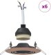vidaXL Lampy Zestaw 6 Miedziane 9 cm Flush mount Okrągłe Nowoczesne 3