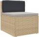 vidaXL Poduszki Czarna Poliester 40 x 80 x 12 cm Poduszka na krzesło 2