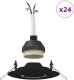 vidaXL Lampy Zestaw 24 Czarny Plastik 9 cm Nowoczesne 3