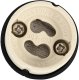 vidaXL Lampy Zestaw 24 Czarny Plastik 9 cm Nowoczesne 6