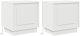 vidaXL Stoliki nocne Zestaw 2 Biały Drewno drewnopochodne 2