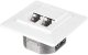 Gniazdo kompletne podtynkowe 2xRJ45 FTP, STP kat. 5e, Netrack 1