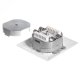 Gniazdo kompletne podtynkowe 2xRJ45 FTP, STP kat. 5e, Netrack 4