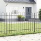 Płot ogrodowy z beżowym wierzchołkiem 6,8x1 m ze stali 1
