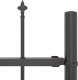 Ogrodzenie z dzidą Szare 10,2x1,2 m Stal 5