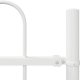Płot ogrodowy z owalnym szczytem Biały 13,6x1,2 m Stal 6