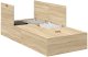 Ramka łóżka do przechowywania Sonoma Dąb 100x200 cm 2