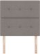 Tapicerowane wezgłowie z guzikami w kolorze taupe, 80 cm 3