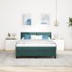Box Spring Łóżko z Materacem Ciemnozielone 140x190 cm Velvet 4