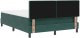 Box Spring Łóżko z Materacem Ciemnozielone 140x190 cm Velvet 9
