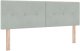 Łóżko Box Spring z Materacem Jasnoszare 140x200 cm Aksamit 6