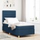 Łóżko z materacem Box Spring Niebieskie 90x200 cm Tkanina 1